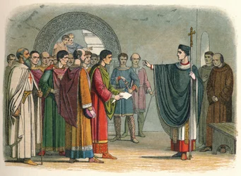 Becket interdit au comte de Leicester de prononcer une sentence contre lui, 1162