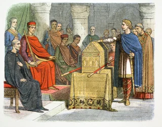 Harold II prête fidélité au duc Guillaume de Normandie, 1064, 1864