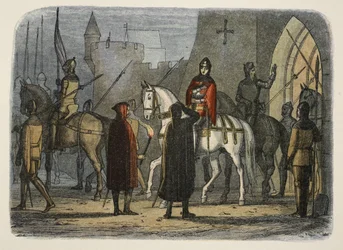 Henri V marche contre les Lollards, de A Chronicle of England BC 55 to AD 1485, pub. Londres, 1863