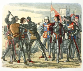 Meurtre du prince Édouard après sa capture par le roi Édouard IV, 1471, 1864