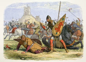 Robert blessant son père, le roi Guillaume Ier, Normandie, 1079, 1864
