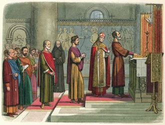 Les barons jurent de réaliser leurs libertés, 1214, 1864