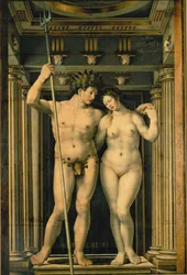 Neptun et Amphitrite (huile sur toile)