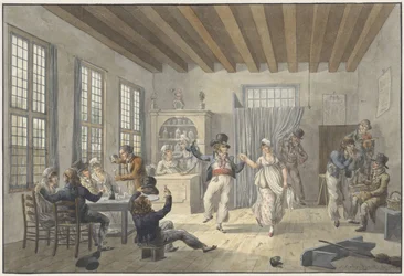 Compagnie joyeuse dans une auberge