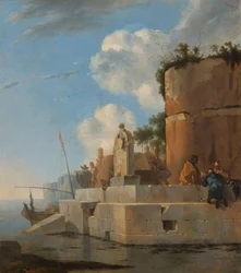 Une ruine côtière en Italie