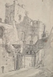 Ruines romaines : Tour et porte