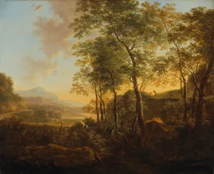 Versant boisé avec vue