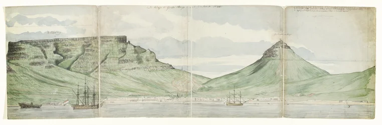 La Montagne de la Table et Le Cap vus depuis la mer