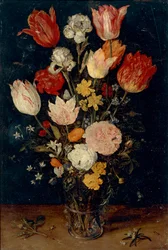 Un vase de fleurs