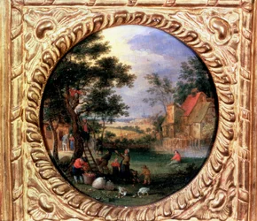 Récolte de pommes, années 1630