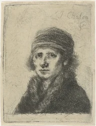 Jeune homme avec col en fourrure