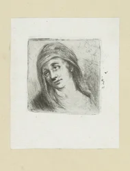 Jeune femme avec un foulard