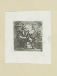 Homme avec pipe