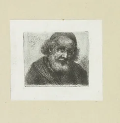 Vieil homme avec une barbe