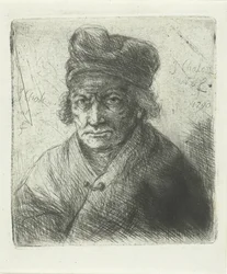 Vieil homme avec un bonnet