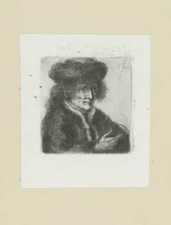 Homme adulte avec un bonnet en fourrure