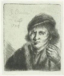 Homme adulte avec chapeau et bâton