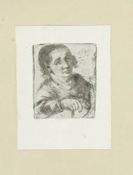 Homme adulte avec un bâton