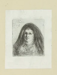 Femme adulte avec un foulard