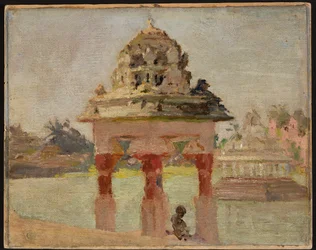 Madras - temple avec lac sacré. D