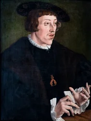 Empereur Ferdinand I, vers 1530-1531 (huile sur bois)