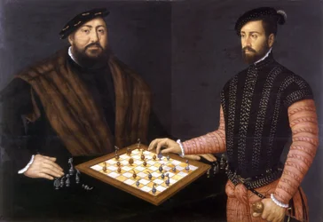 Jean-Frédéric le Magnanime jouant aux échecs, 1552