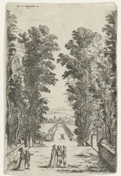 Terrasse dans un parc