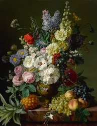 Nature morte de fleurs dans un vase