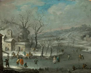 Paysage hivernal hollandais