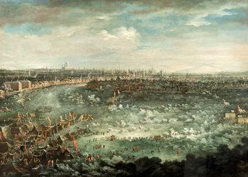 La Tamise pendant le grand gel de 1739
