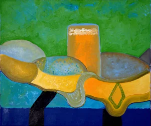 Nature morte avec bière et poisson, 2009