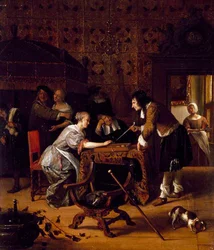 Jouer au Trick-Track, 1667