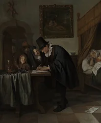 La visite du médecin, vers 1665