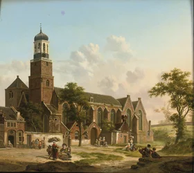Citadins près de la Nicolaikerk, Utrecht