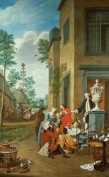 Fête villageoise (une de la série de quatre)