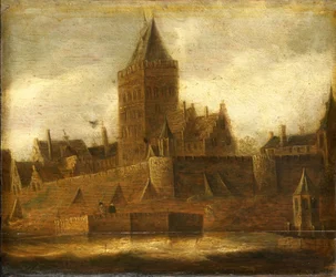 Vue du Valkhof à Nimègue, vers 1650 (huile sur panneau)