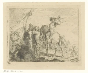 Paysage avec voyageurs et cavaliers