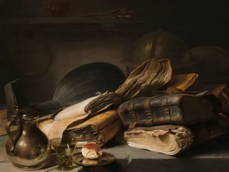 Nature morte avec livres