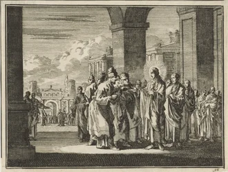 Le Christ en débat avec les pharisiens au sujet de l