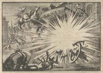 Carrosse et chevaux du roi Louis XIII détruits par l