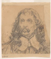 Étude de portrait représentant la tête de Jean-Casimir (probablement une étude pour un tableau).