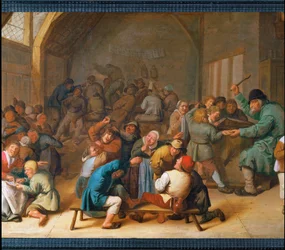 École du village (peinture sur toile)