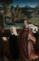 Détail du donateur avec Saint Nicolas et l