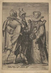 Mariage pour la richesse célébré par le diable, vers 1600