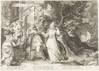 Planche cinq, des Cinq Vierges sages et des Cinq Vierges folles