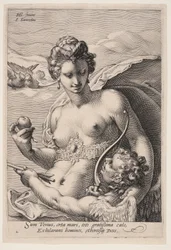 Vénus et Cupidon, extrait de Trois Déesses