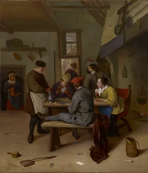 Joueurs de cartes dans une taverne
