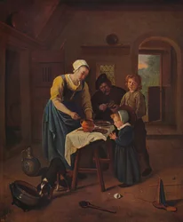 La grâce avant le repas, vers 1665, vers 1915