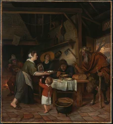 Le satyre et la famille paysanne