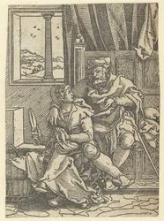 Couple assis dans un intérieur